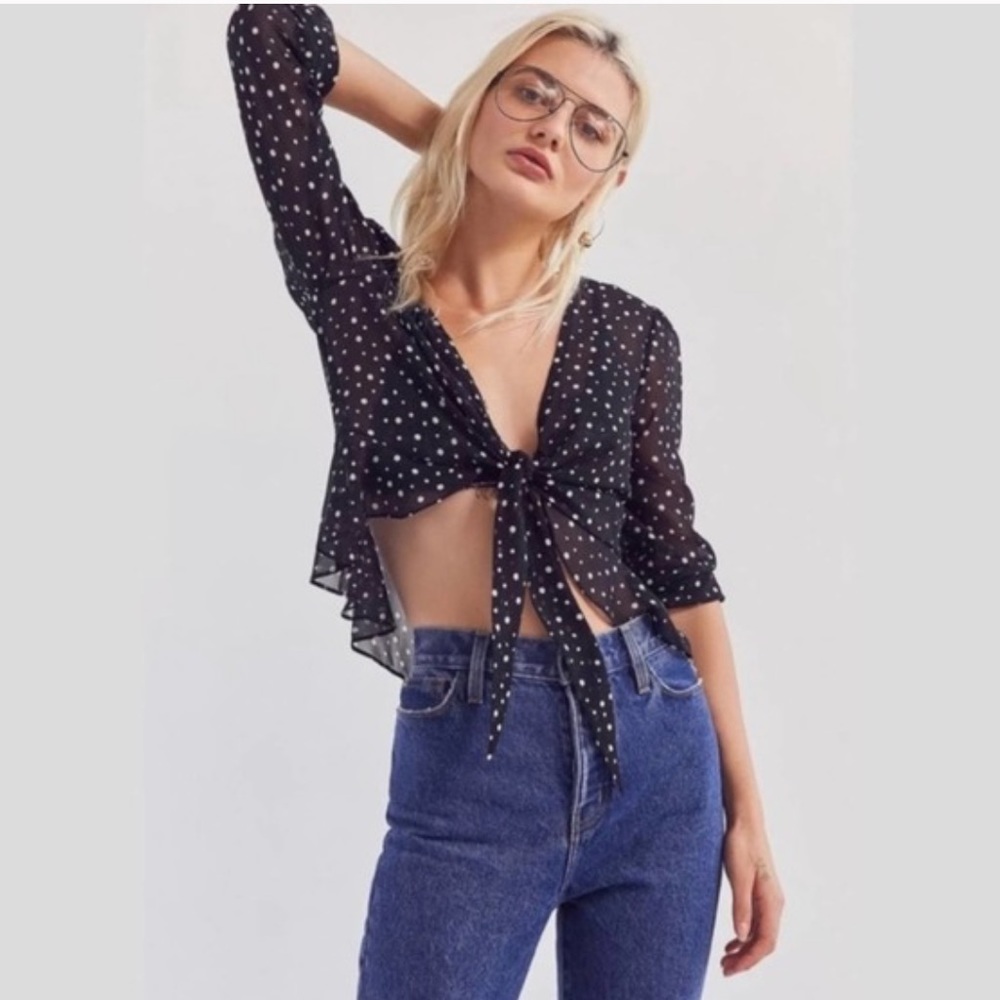 Kimchi Blue Urban Outfitters Polka Dot top